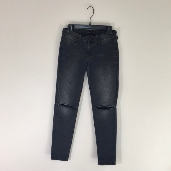 SP Black label slit knee black skinny jeans - Picture 3 of 5